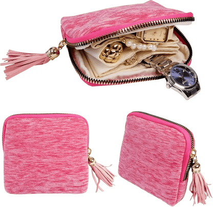 🔥Last Day BUY 1 GET 1 FREE🔥 Jewelry zippered pocket case Travel Jewelry Bag Portable Organizer
