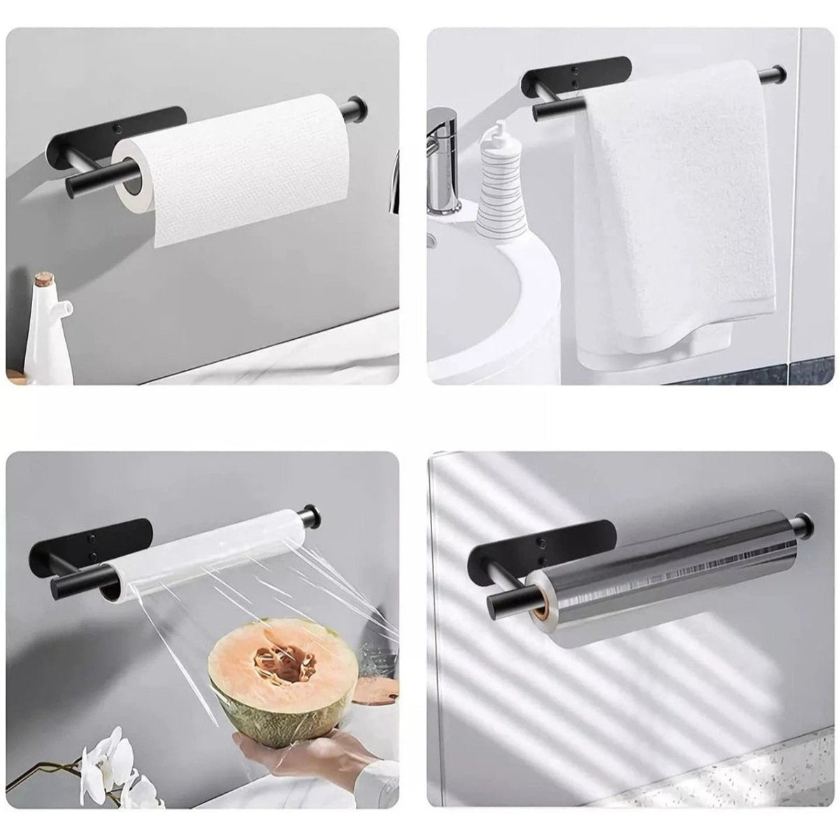 🧻Buy More Save More✨Paper Towel Holder, Self-Adhesive Paper Towel Holder Under Cabinet