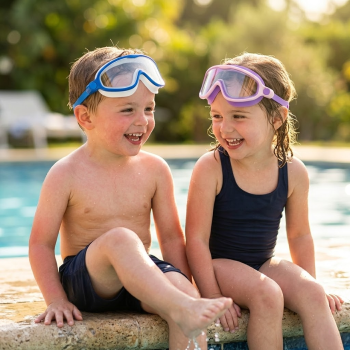 🔥 Leak-Proof Anti-Fog Swim Goggles – No Hair Pulling, Just Clear Comfortable Swimming