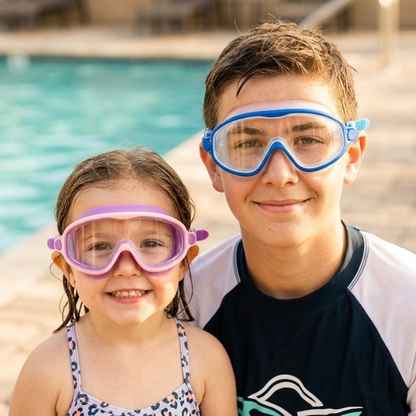 🔥 Leak-Proof Anti-Fog Swim Goggles – No Hair Pulling, Just Clear Comfortable Swimming