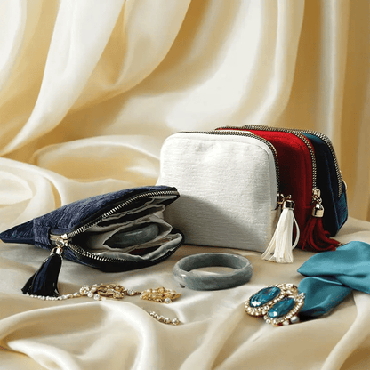 🔥Last Day BUY 1 GET 1 FREE🔥 Jewelry zippered pocket case Travel Jewelry Bag Portable Organizer
