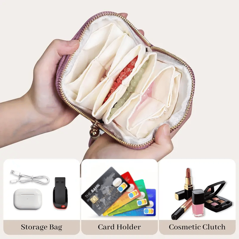 🔥Last Day BUY 1 GET 1 FREE🔥 Jewelry zippered pocket case Travel Jewelry Bag Portable Organizer