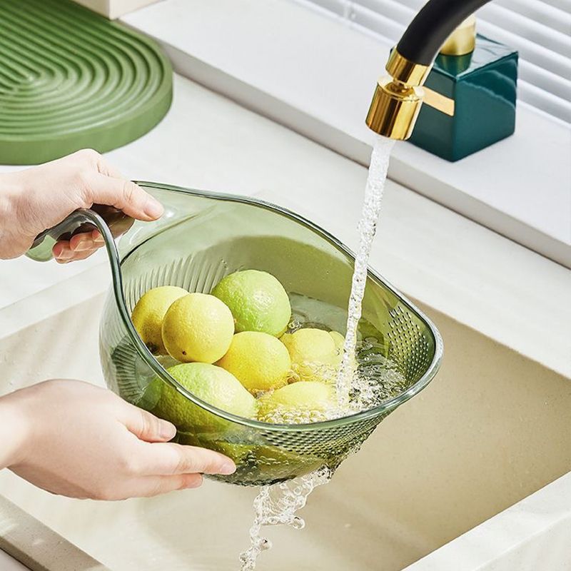 🍚 50% OFF! 🥣 Multipurpose Rice Washing Bowl Strainer with Handle