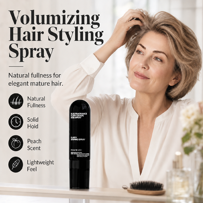 BUY 1 GET 1 FREE!💞 Fluffy Hair Shaping Spray‑Lightweight Volumizing Mist, All‑Day Strong Hold Humidity‑Resistant Peach Scent Hair Spray for Fine Flat Thin Hair